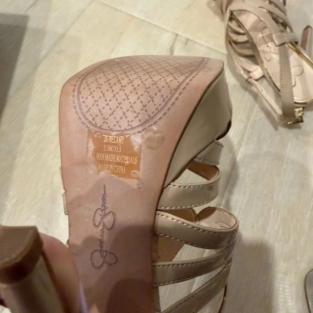 Jessica Simpson Belamy Tan Heels